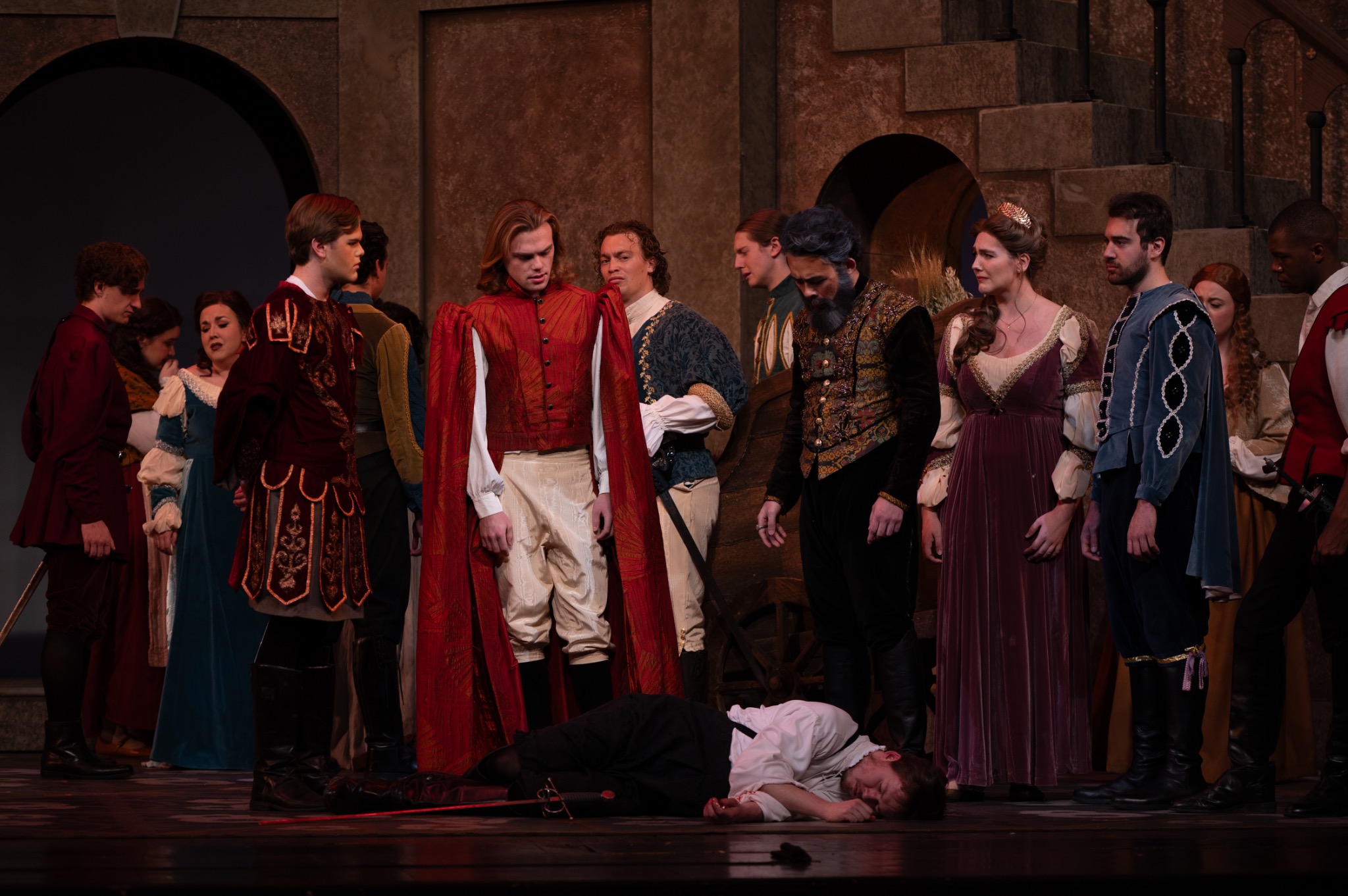 Aiden Collawn as Le Duc in Roméo et Juliette